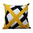 Exclusive Cushion Cover, Yellow And Black 20x20 Inch image