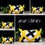 Exclusive Cushion Cover, Yellow And Black 20x12 Inch Set of 5 image