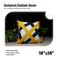 Exclusive Cushion Cover, Yellow And Black 14x14 Inch image