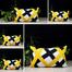 Exclusive Cushion Cover, Yellow And Black 20x12 Inch Set of 5 image