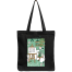 Exclusive Design Printed Canvas Tote Bag With Zipper For Ladies image