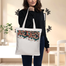 Exclusive Design Printed Canvas Tote Bag With Zipper For Ladies image