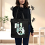 Exclusive Design Printed Canvas Tote Bag With Zipper For Ladies image