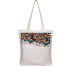 Exclusive Design Printed Canvas Tote Bag With Zipper For Ladies image