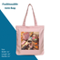Exclusive Design Printed Canvas Tote Bag With Zipper For Ladies image