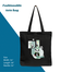 Exclusive Design Printed Canvas Tote Bag With Zipper For Ladies image