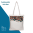 Exclusive Design Printed Canvas Tote Bag With Zipper For Ladies image