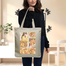 Exclusive Design Printed Canvas Tote Bag With Zipper For Ladies image
