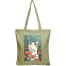 Exclusive Design Printed Canvas Tote Bag With Zipper For Ladies image