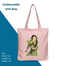 Exclusive Design Printed Canvas Tote Bag With Zipper For Ladies image