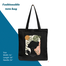 Exclusive Design Printed Canvas Tote Bag With Zipper For Ladies image