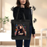 Exclusive Design Printed Canvas Tote Bag With Zipper For Ladies image