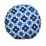 Exclusive Round Cushion Cover, Blue And Black 14x14 Inch image