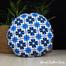 Exclusive Round Cushion Cover, Blue And Black 14x14 Inch image