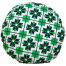 Exclusive Round Cushion Cover, Green And Black 14x14 Inch image
