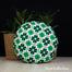 Exclusive Round Cushion Cover, Green And Black 20x20 Inch image