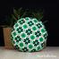 Exclusive Round Cushion Cover, Green And Black 18x18 Inch image