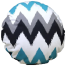 Exclusive Round Cushion Cover, Pest, Black, Ash 14x14 Inch image