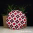 Exclusive Round Cushion Cover, Red And Black 20x20 Inch image