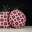 Exclusive Round Cushion Cover, Red And Black 18x18 Inch image