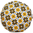 Exclusive Round Cushion Cover, Yellow And Black 20x20 Inch image