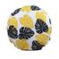 Exclusive Round Cushion Cover, Yellow And Black 20x20 Inch image