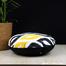 Exclusive Round Cushion Cover, Yellow And Black 14x14 Inch Set of 5 image