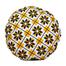 Exclusive Round Cushion Cover, Yellow And Black 20x20 Inch image