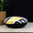 Exclusive Round Cushion Cover, Yellow And Black 18x18 Inch image