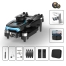 F169 WiFi FPV with Dual HD Camera 360° Obstacle Avoidance Optical Flow Positioning Brushless Foldable RC Drone Quadcopter RTF image