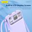 FONENG PX112 10000mAh Mini 22.5W Magnetic Wireless Power Bank with 2 Built-in Cables- Purple image