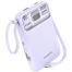 FONENG PX112 10000mAh Mini 22.5W Magnetic Wireless Power Bank with 2 Built-in Cables- Purple image