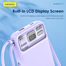 FONENG PX112 10000mAh Mini 22.5W Magnetic Wireless Power Bank with 2 Built-in Cables- Purple image