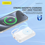 FONENG PX112 10000mAh Mini 22.5W Magnetic Wireless Power Bank with 2 Built-in Cables- Purple image