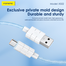 FONENG (XS02) 1.2M Braided Cable 60w And PD 27W Fast Charging Cable Type-C to Type-C- White image
