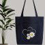 Fabric Tote Bag With Zipper and Pocket image