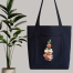 Fabric Tote Bag With Zipper and Pocket image