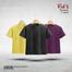 Fabrilife Kids Premium Blank T-Shirt Combo - Yellow, Anthra Melange, Purple image