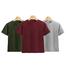 Fabrilife Kids Premium Blank T-Shirt Combo - Olive, Red Wine, Silver image