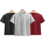 Fabrilife Kids Premium Blank T-Shirt Combo - Anthra Melange, Gray Melange, Red image