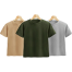 Fabrilife Kids Premium Blank T-Shirt Combo - Tan, Olive, Silver image