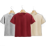 Fabrilife Kids Premium Blank T-Shirt Combo | Gray Melange, Red, Cream image