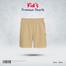 Fabrilife Kids Premium Cotton Shorts - Cream image