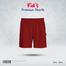 Fabrilife Kids Premium Cotton Shorts - Red image