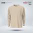 Fabrilife Mens Premium Blank Full Sleeve T-Shirt -Cream image