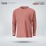 Fabrilife Mens Premium Blank Full Sleeve T-Shirt - Brick Red image