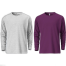 Fabrilife Mens Premium Blank Full Sleeve T Shirt Combo - Gray Melange, Purple image