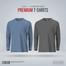 Fabrilife Mens Premium Blank Full Sleeve T Shirt Combo - Stellar and Charcoal image