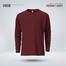 Fabrilife Mens Premium Blank Full Sleeve T-Shirt - Redwine image