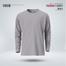 Fabrilife Mens Premium Blank Full Sleeve T-Shirt- Silver image